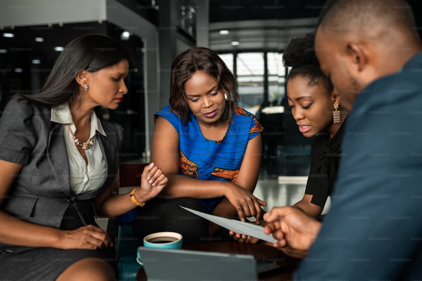 Interview panel listening to a candidate answer